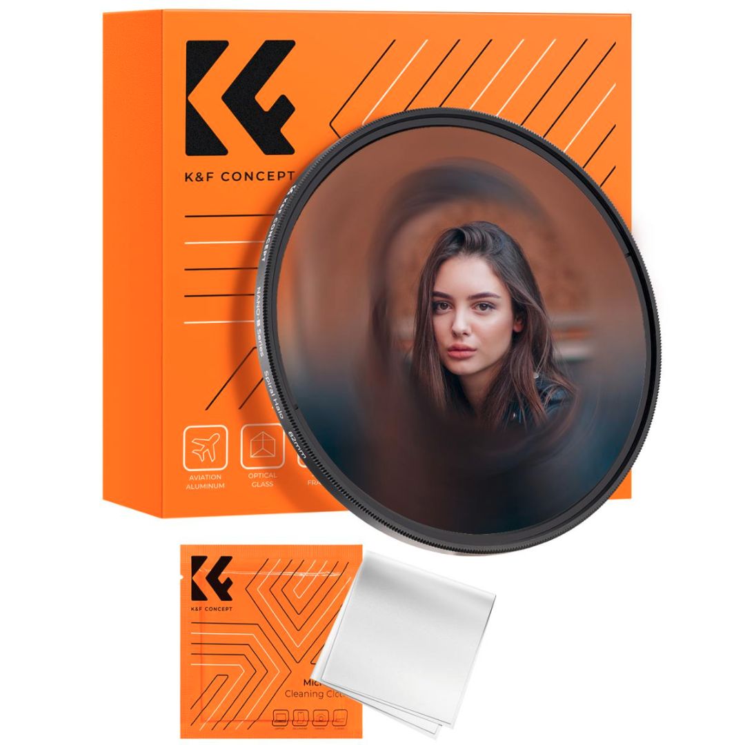 K&F Concept 82mm Spiral Halo Special Effect Filter Nano-B Series KF01.2714 - 1